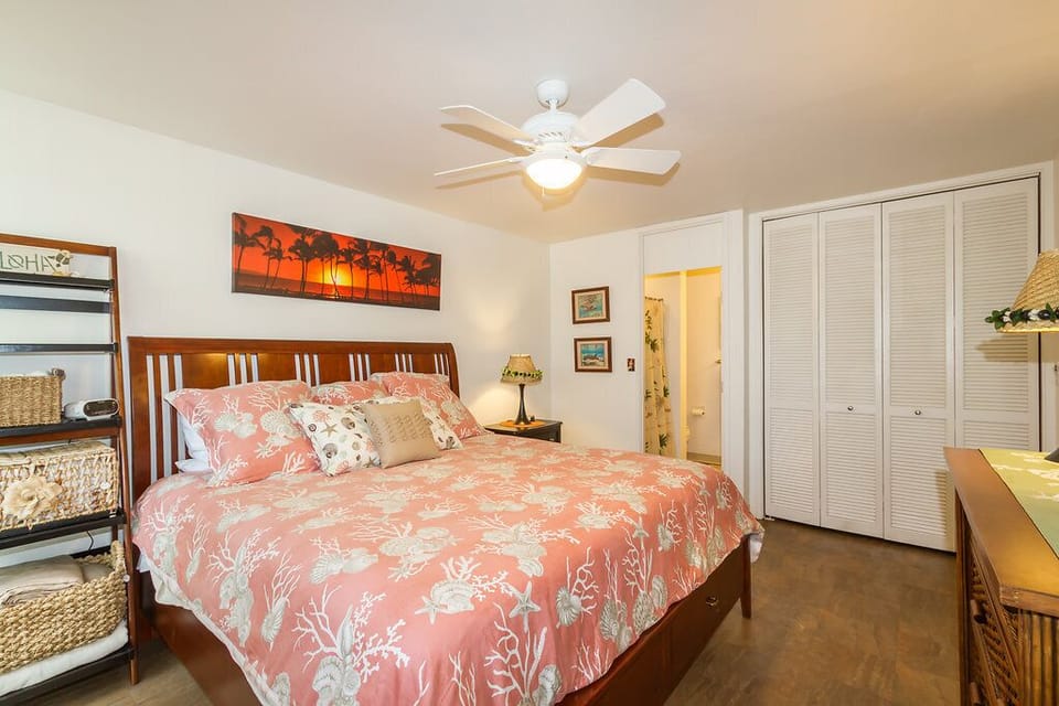 Master bedroom with full bath