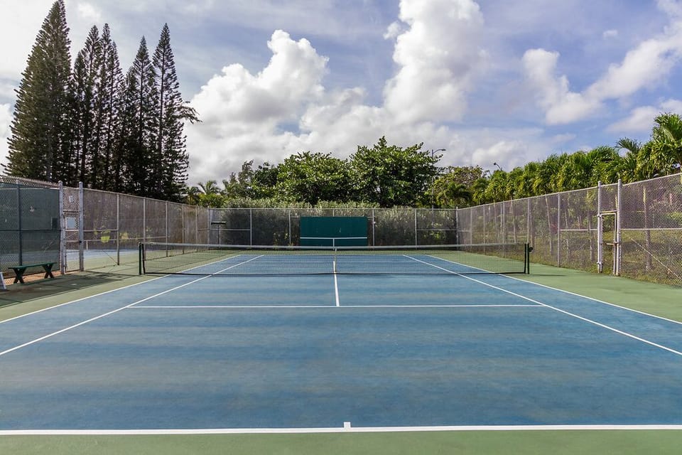 Tennis courts available for guests