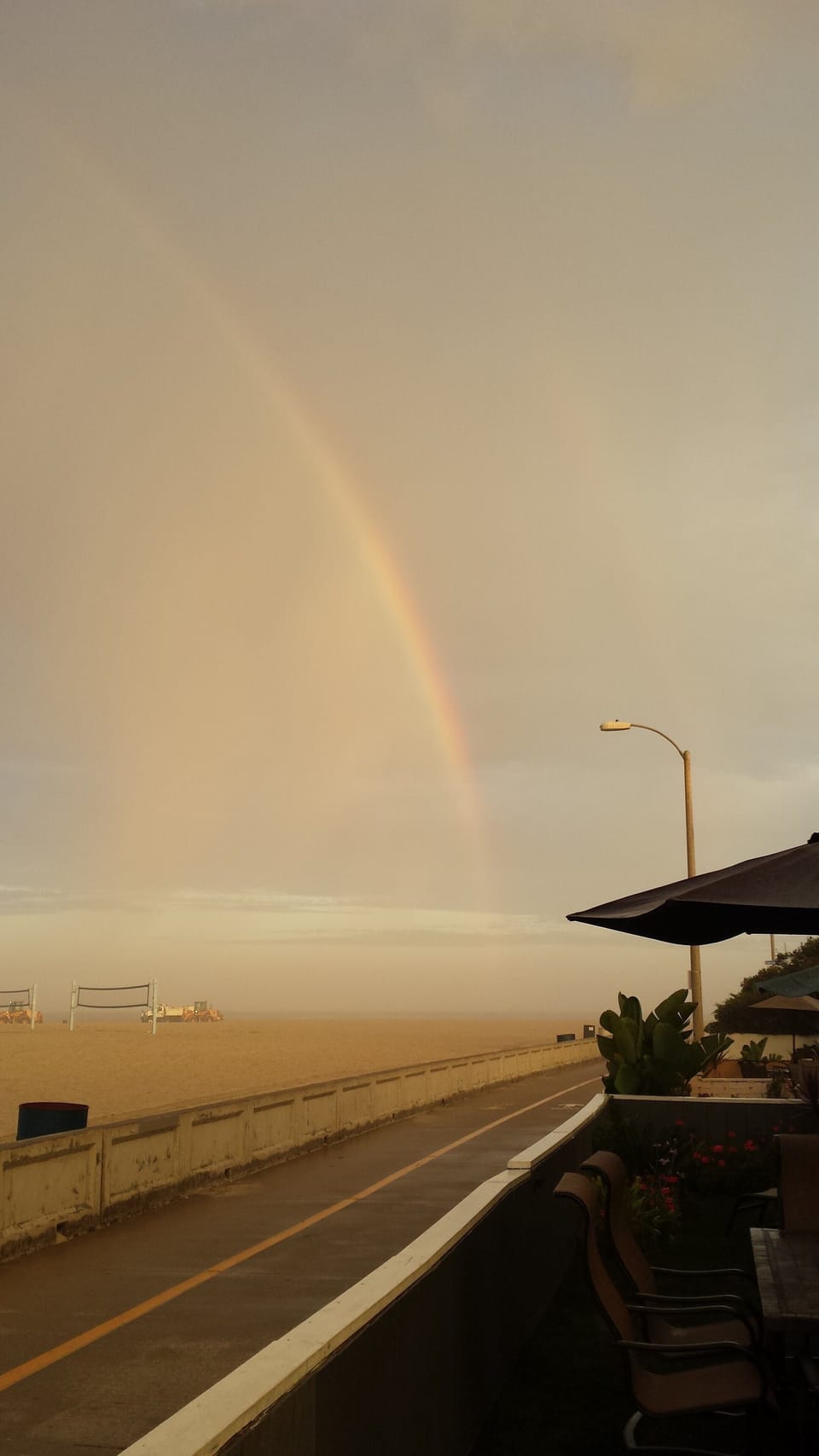 Rainbow at the beach