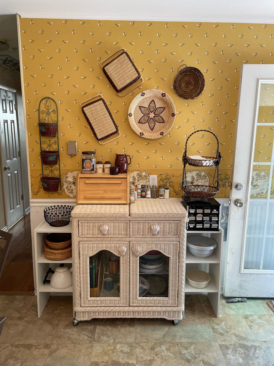Kitchen storage.
