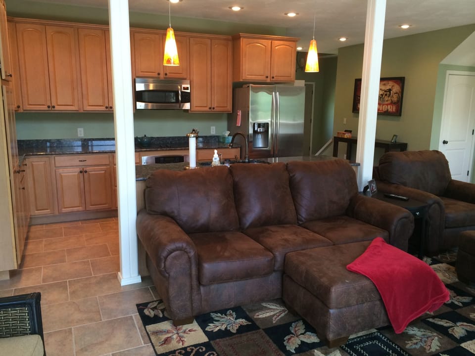 Kitchen and living room