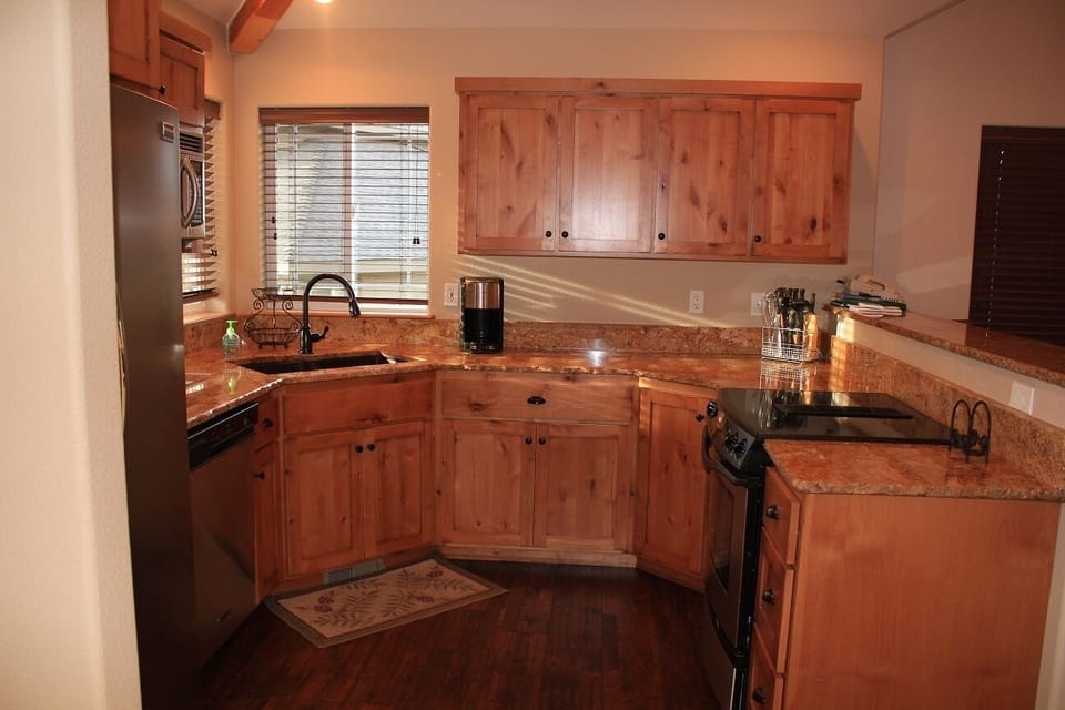 Granite Kitchen with Lots of Gadgets
