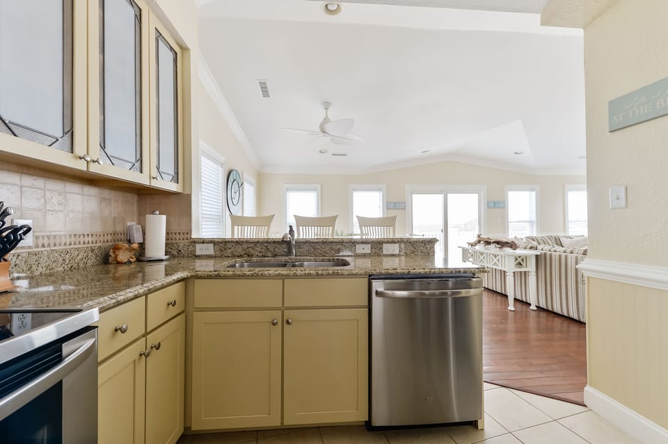Fully Stocked Kitchen with New Appliances