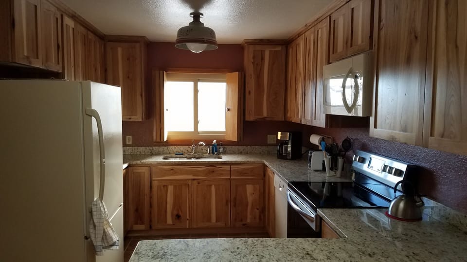 Updated kitchen with convection oven