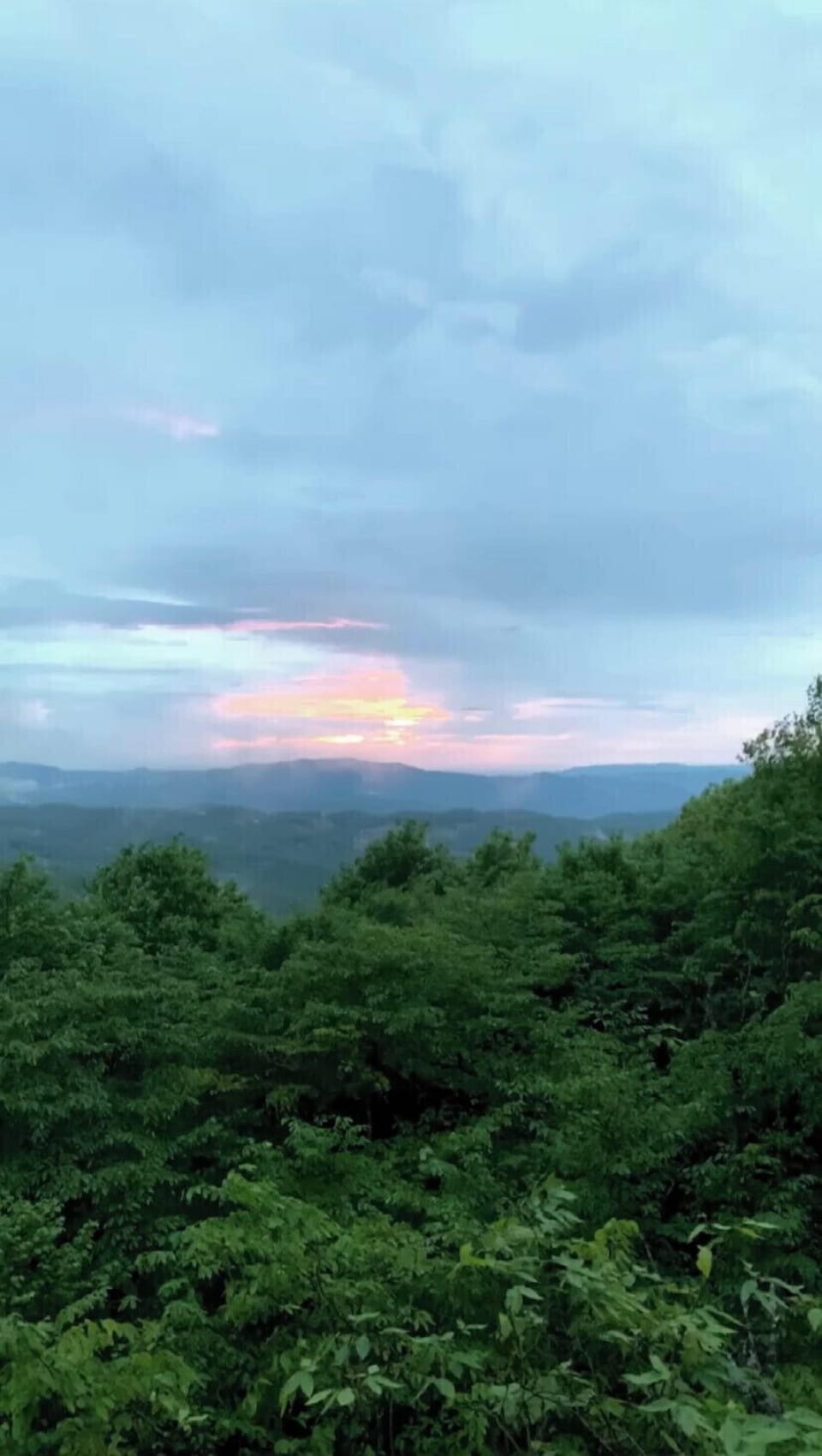 The sunset from our back deck is breathtaking!