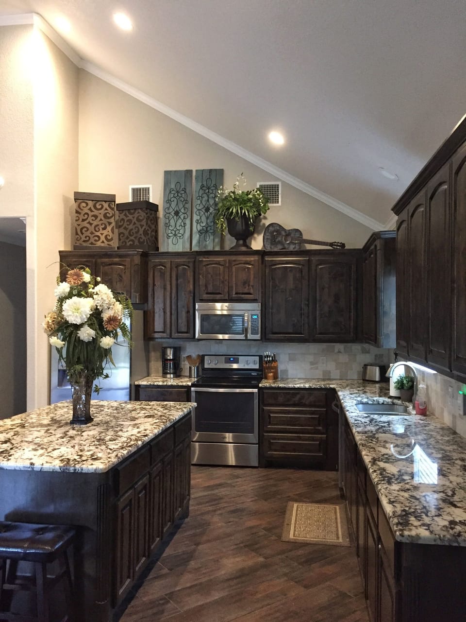Kitchen is ideal for gatherings and preparing group meals
