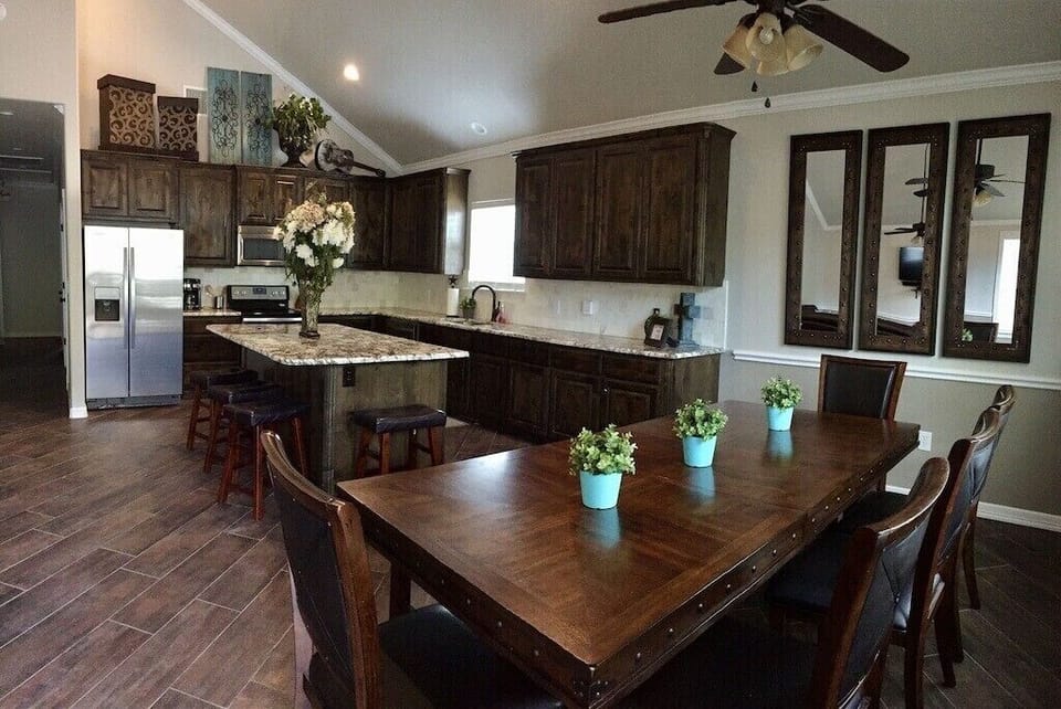 Open floor plan provides the perfect gathering area for family and friends