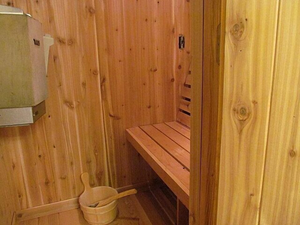 Sauna will warm your bones.
No Bare Bottoms here.