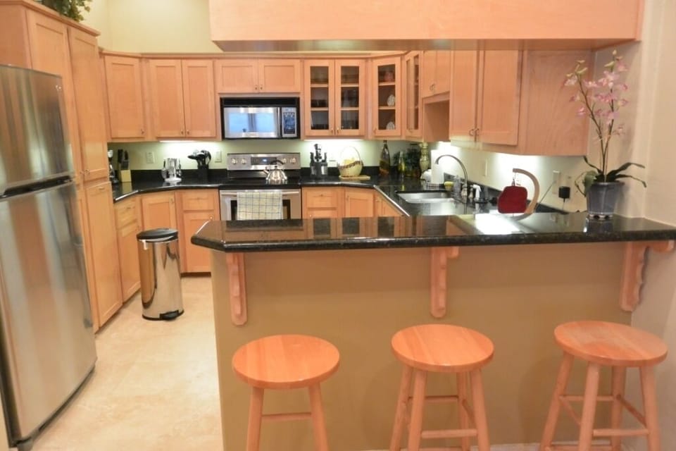 Kitchen with Ocean View