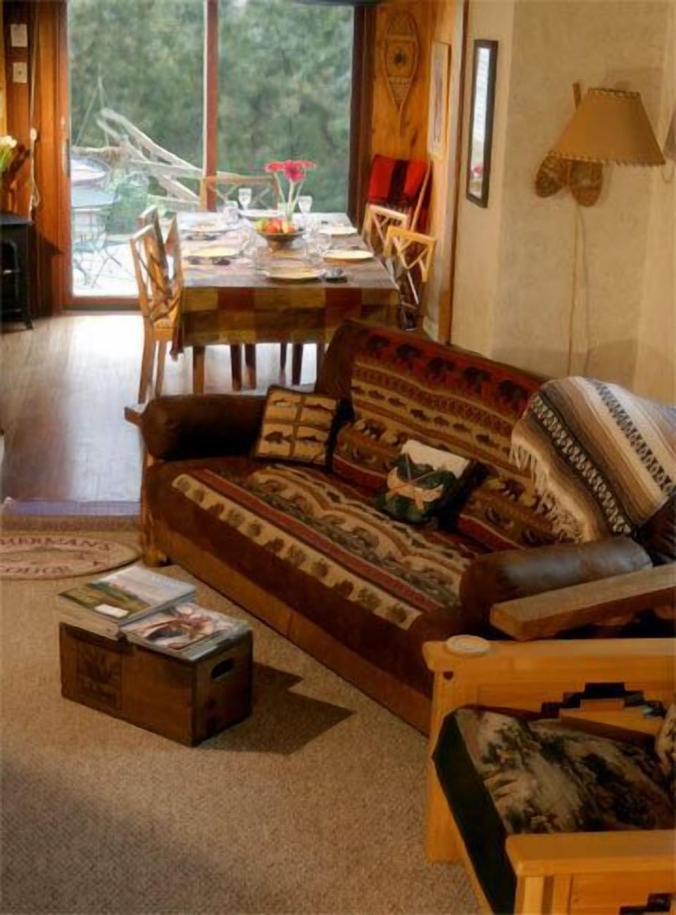 Lodge Living Room Lounge and Dining Room. 