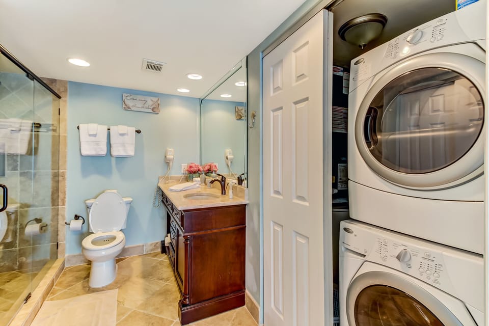 Laundry Area in the Master Bathroom