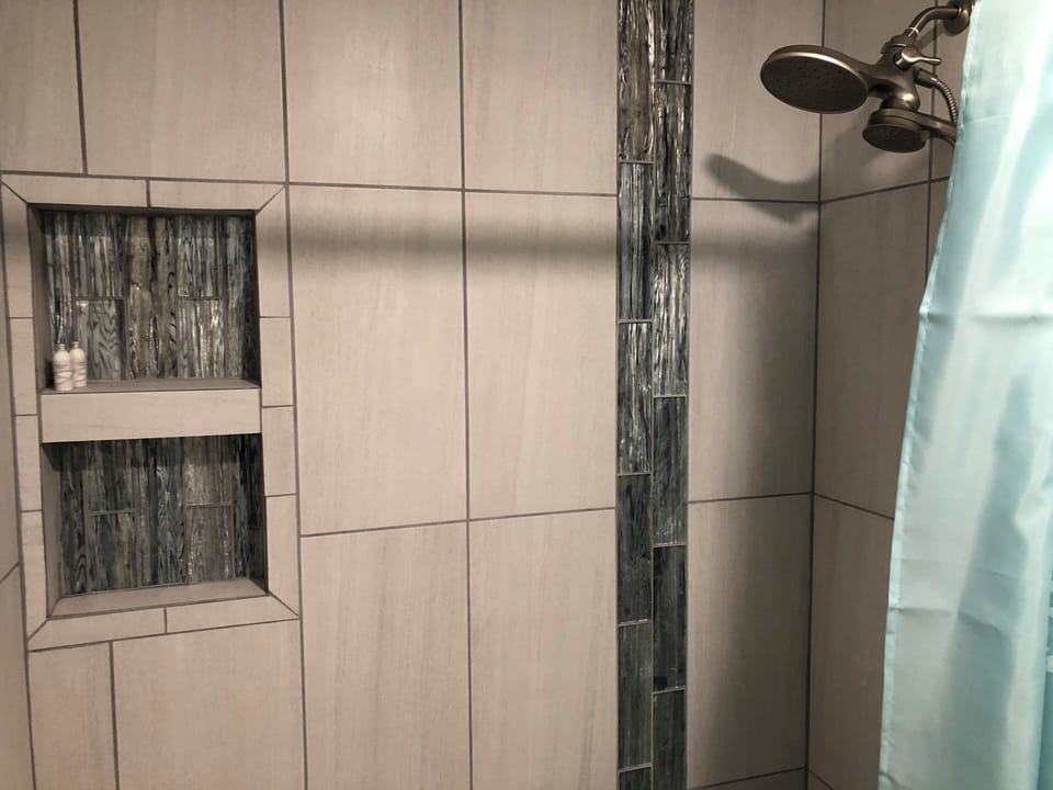 Master shower
