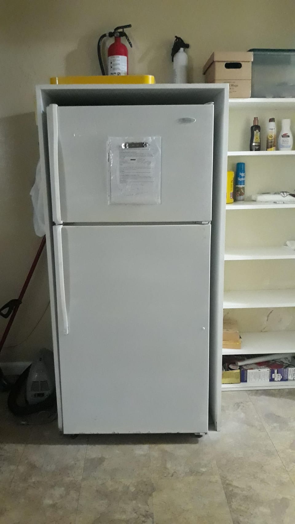 Full size refrigerator.