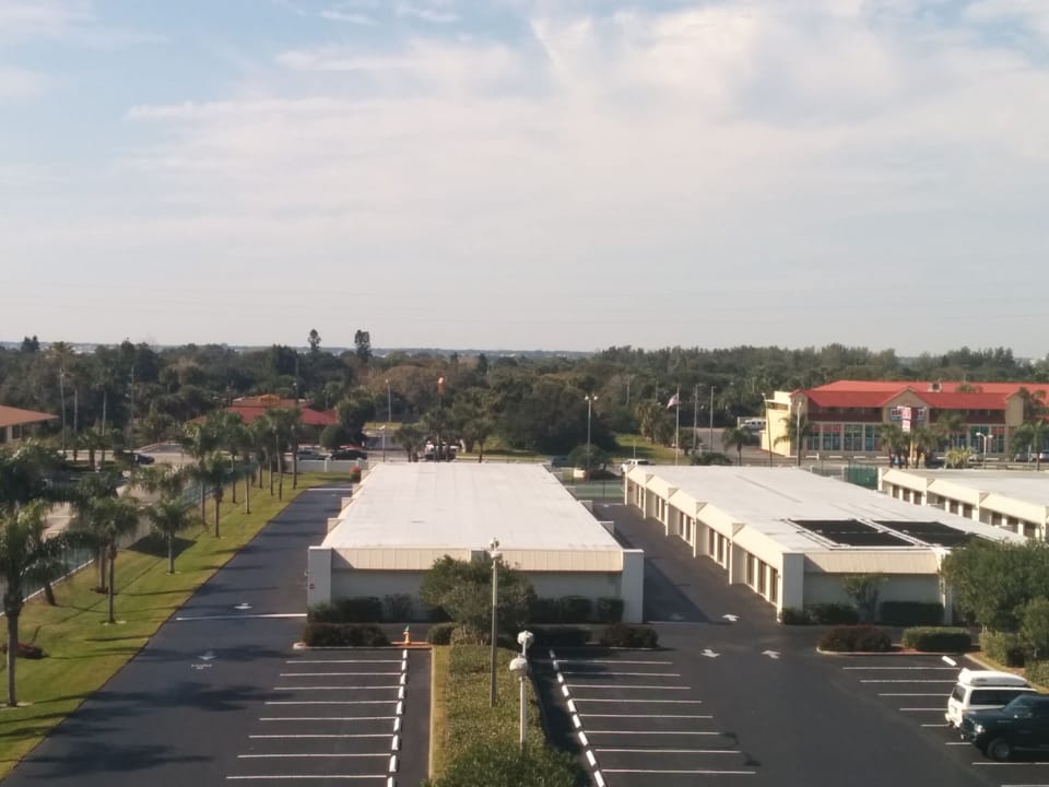 View from West side balcony