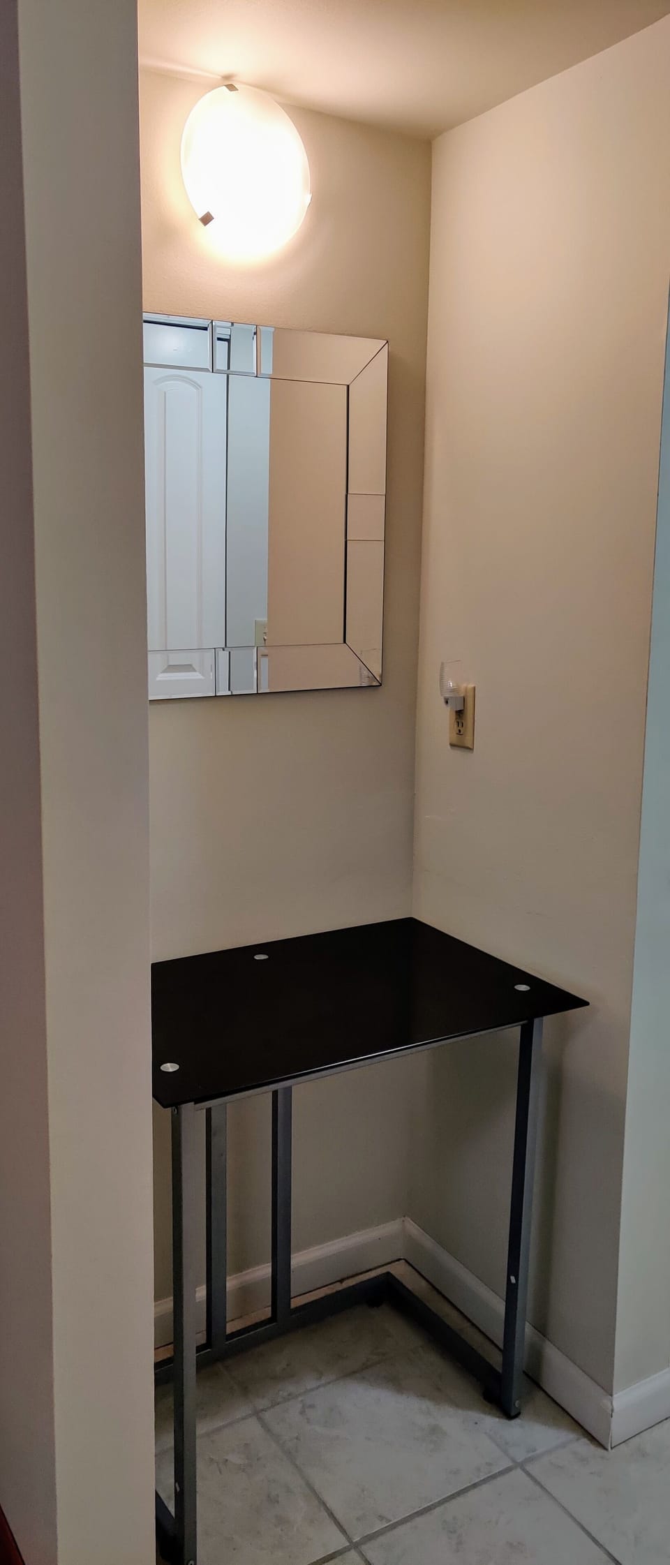 Make-up or laptop table are in the Master bedroom