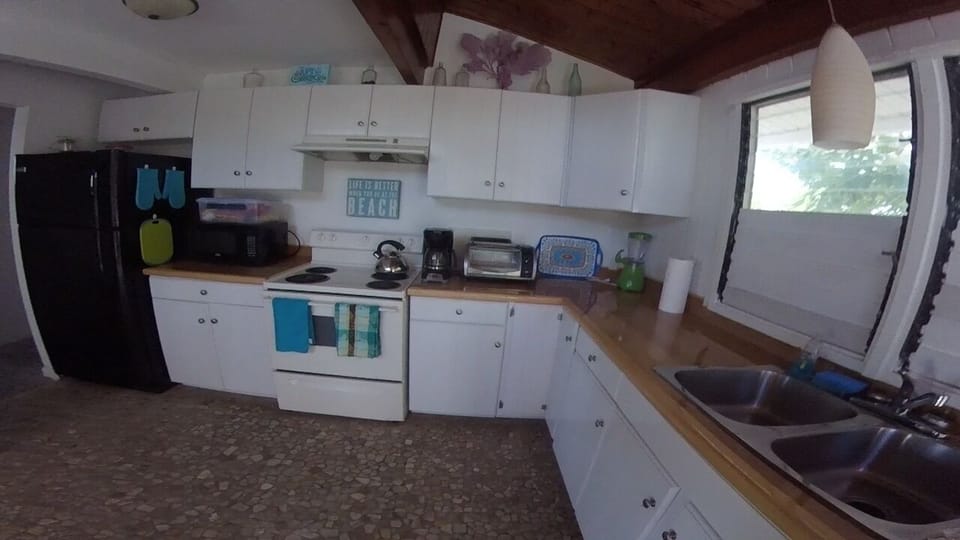 Our fully stocked kitchen