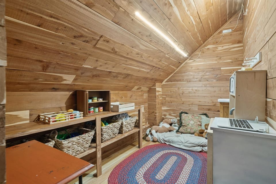 Children's Play Nook is located off the upstairs living area.