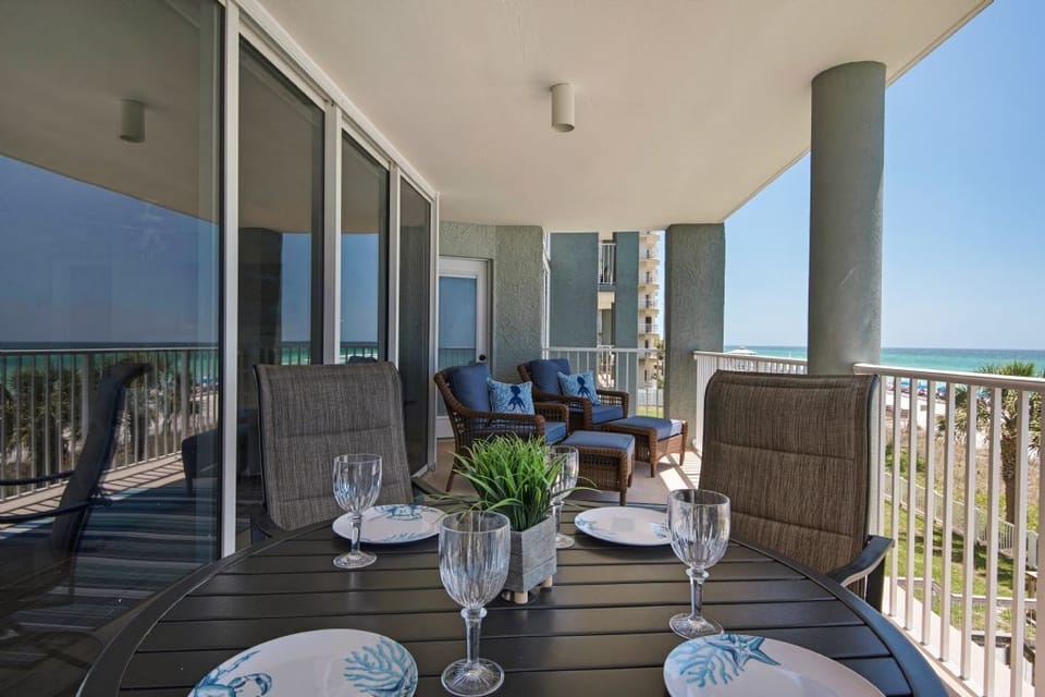 Large private balcony