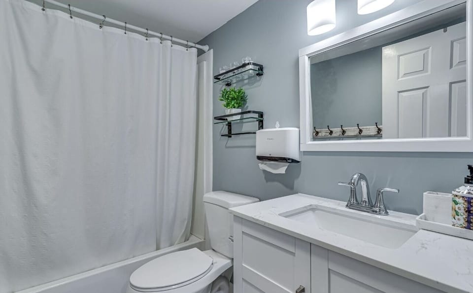 First floor full bathroom