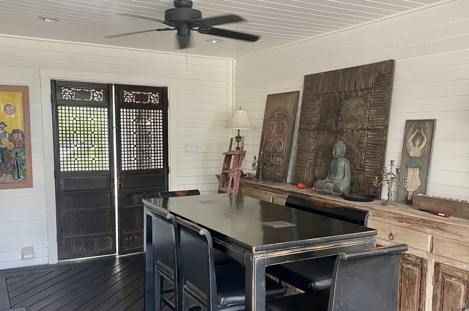 Outdoor dining area
