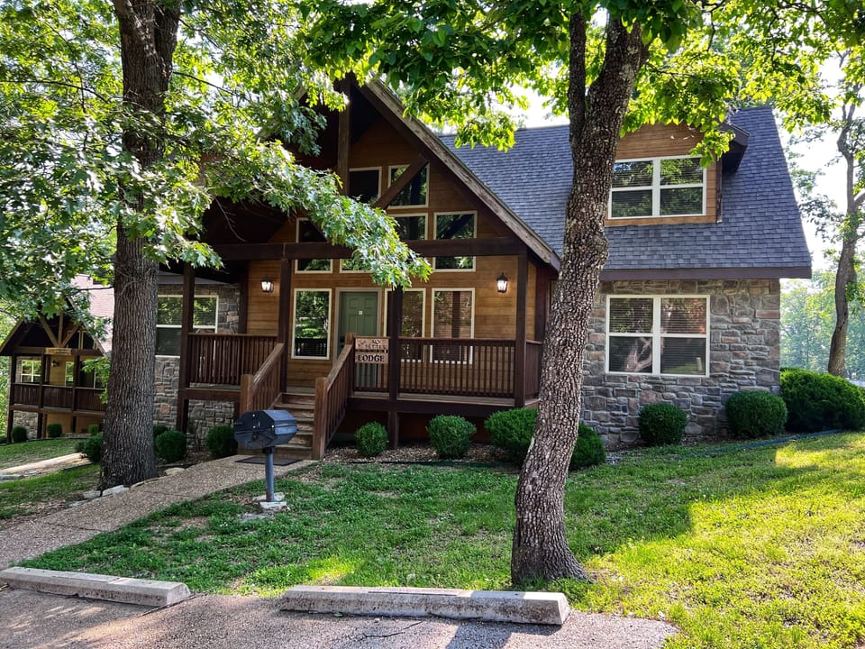 Parking for 3 vehicles in front of lodge--additional parking behind lodge