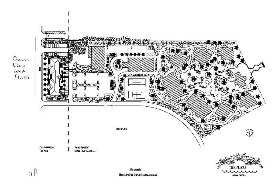 The Plaza is situated at Ocean Club West