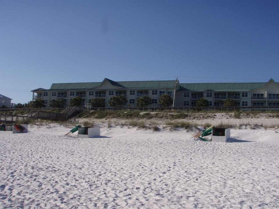 Maravilla Condos as seen from the private 2.5 acre beach