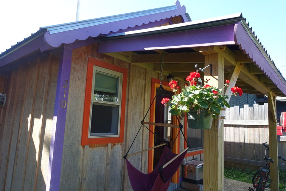In the summer, chill on the front porch