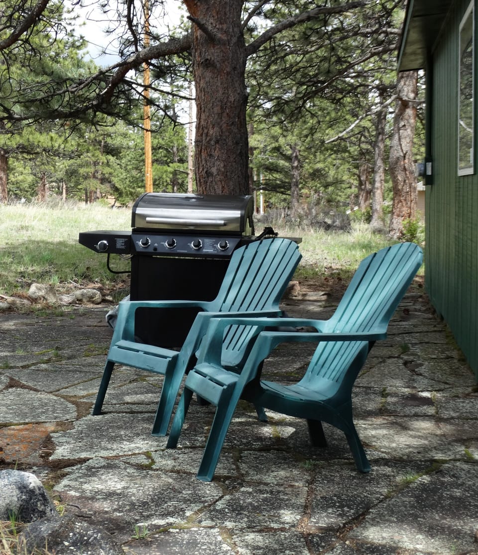 Back patio, ready for grilling