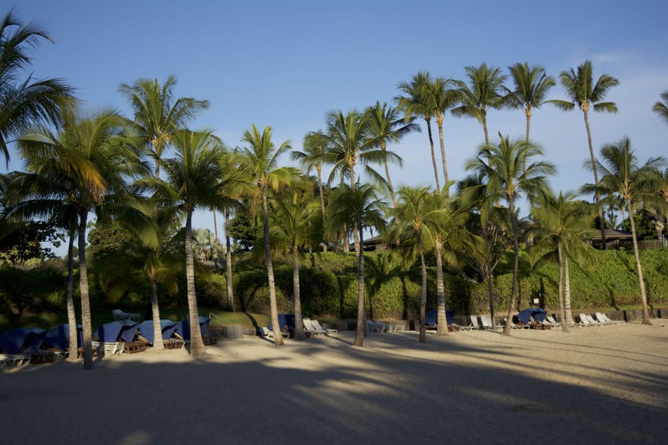 Early morning at the Mauna Lani Beach Club