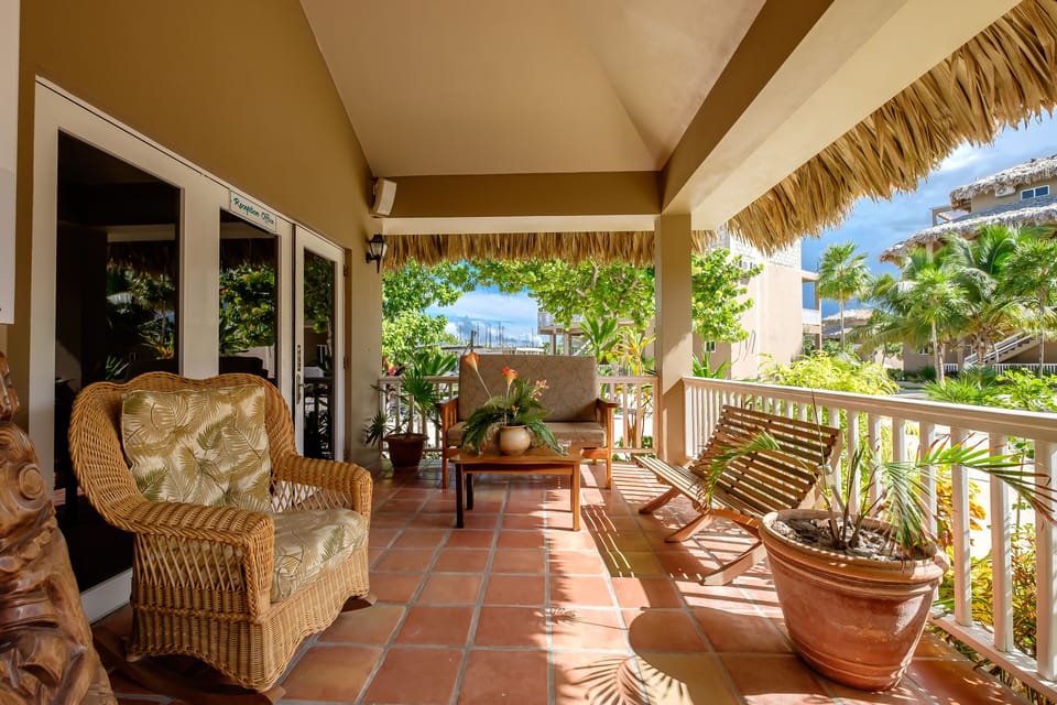 Resort reception porch