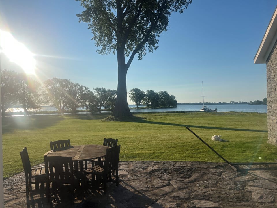 Front porch morning view 