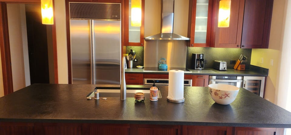Kitchen designed by Chef Yamaguchi with Wolf Stove & Oven, Sub Zero fridge, etc