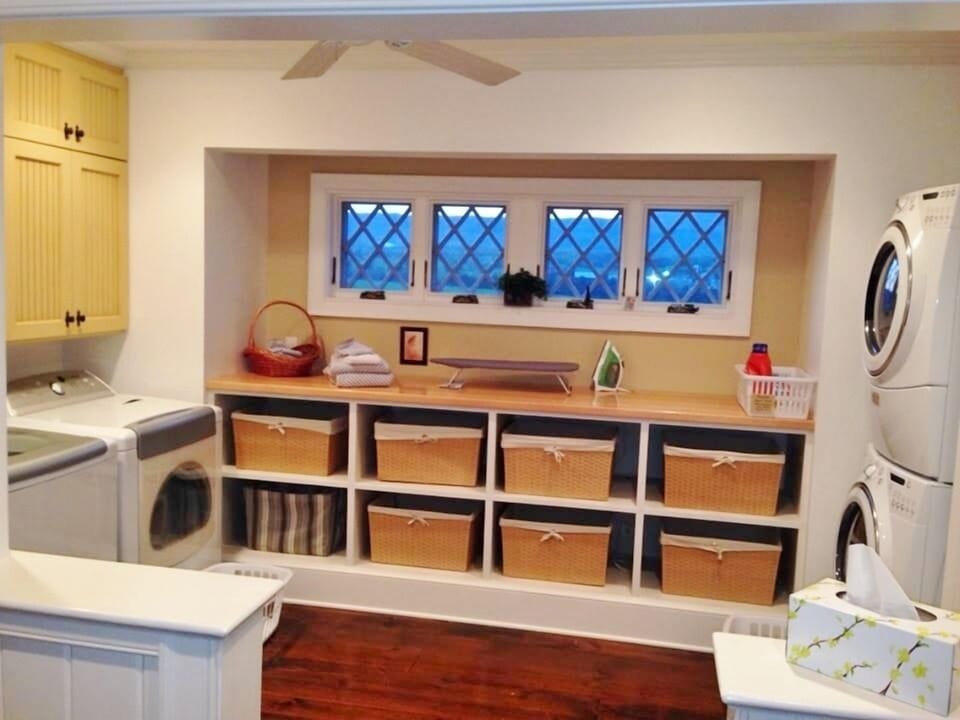 Laundry Room w/ 2 washers & 2 dryers