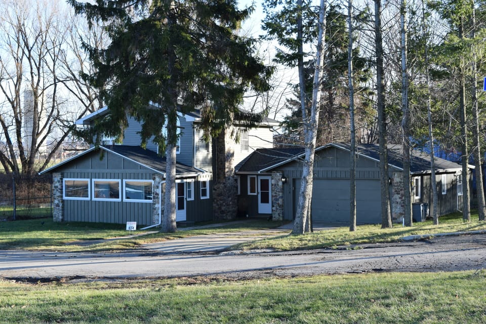 View of house from bike path