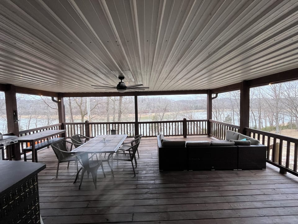 savor your morning coffee on the oversized porch
