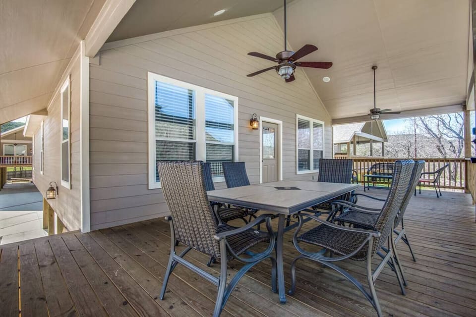 Upstairs deck.