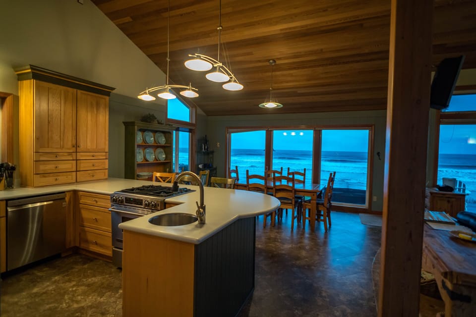 Kitchen with amazing Ocean views