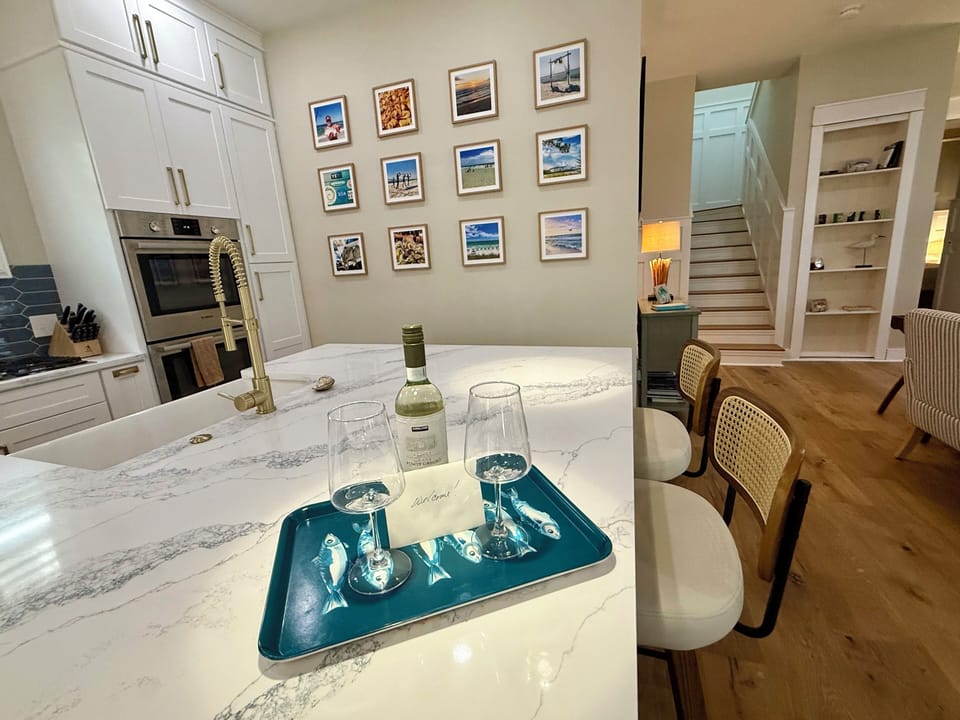 Welcome! Enjoy a glass of wine after a long drive on us!