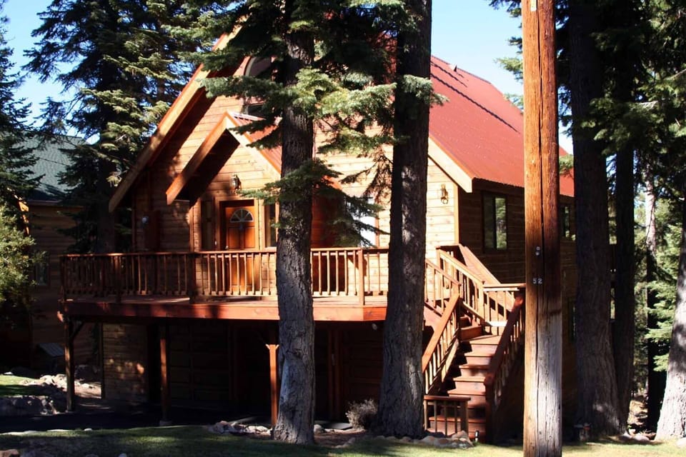 Nestled in the trees and backing to the Tahoe National Forest!