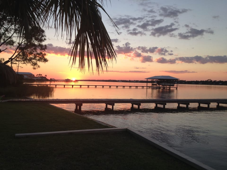 Lagoon sunset