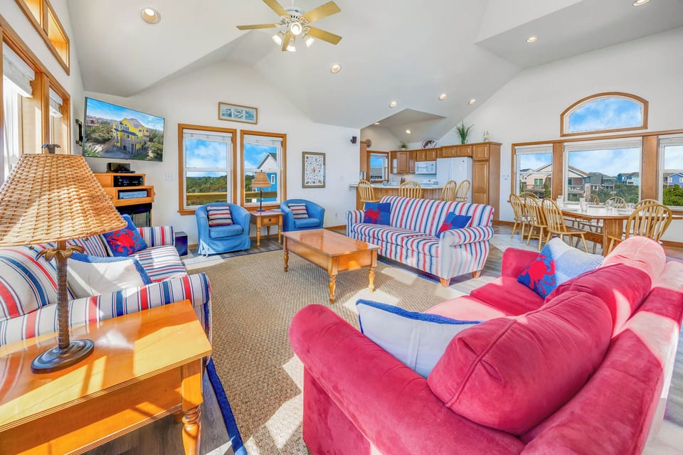 Surf or Sound Realty - 424 - A Dream Come True - Great Room -1