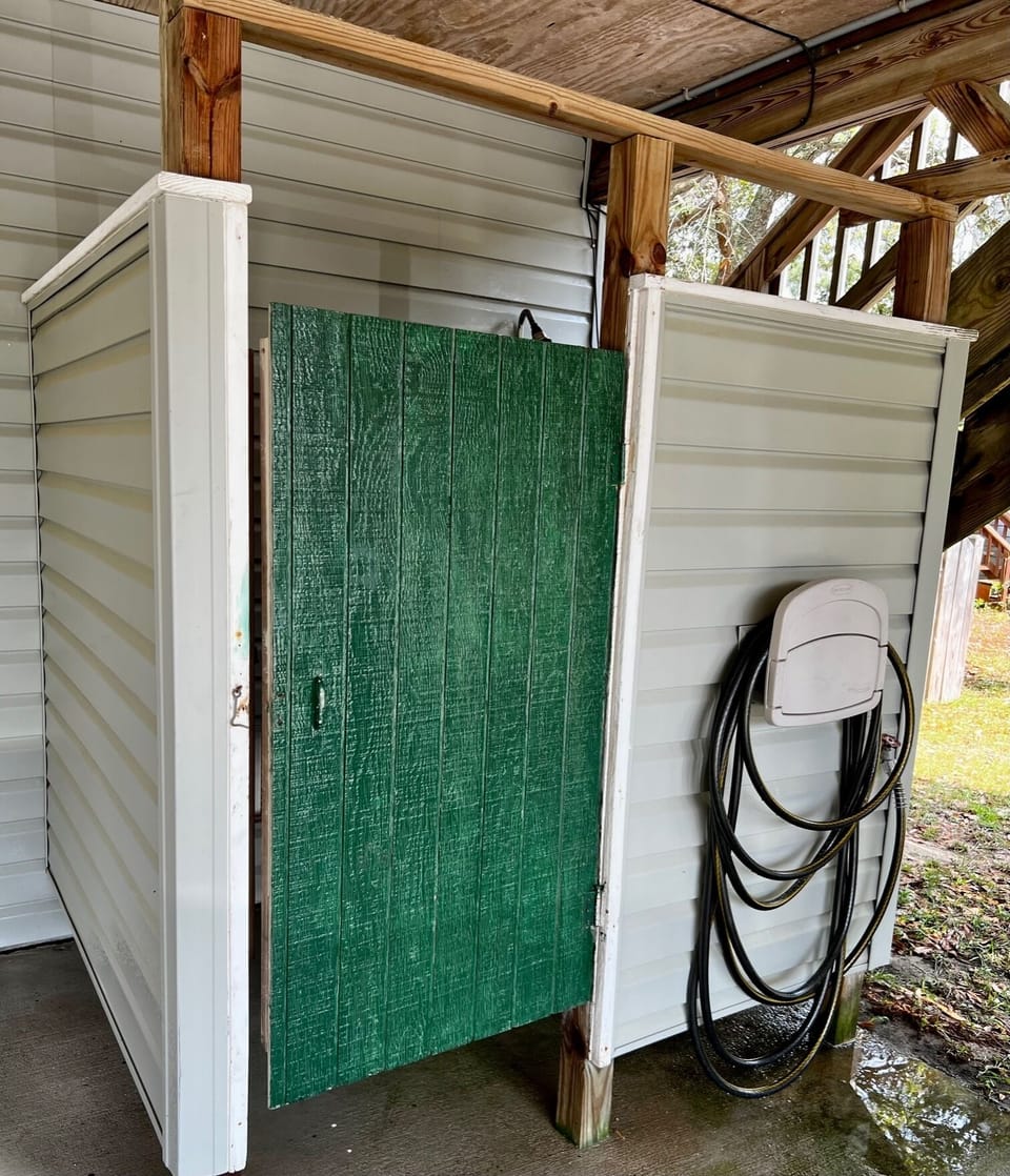 Outside shower