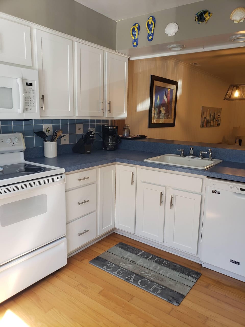 The updated kitchen includes everything you'll need
