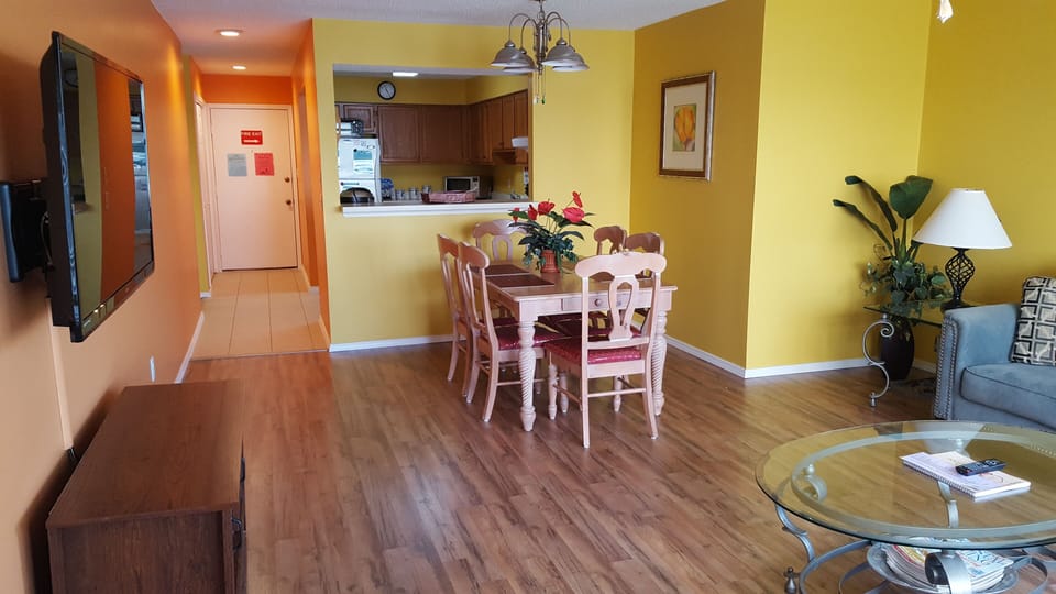 View from south side of living area