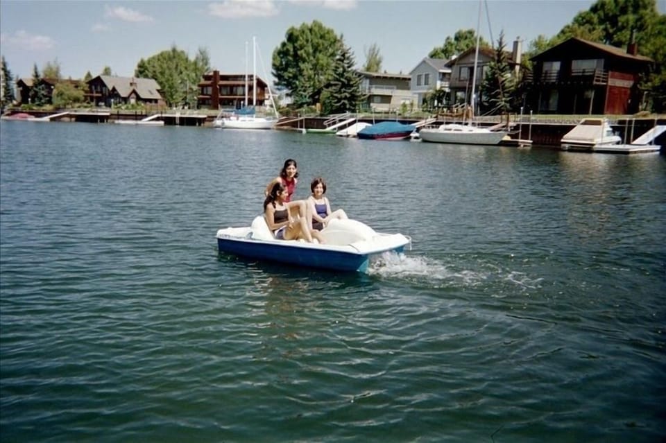 Pedal boat - One of several watercraft available for rent during your stay