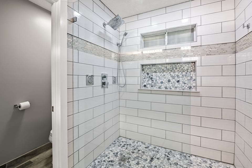 Master bath walk in shower