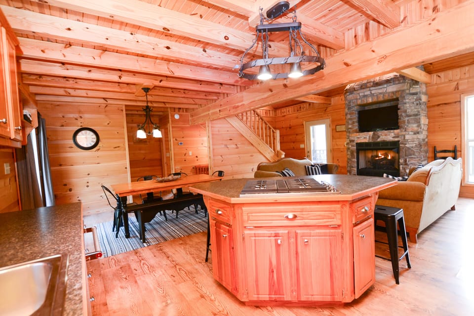 Never miss a conversation on vacation with our open living space