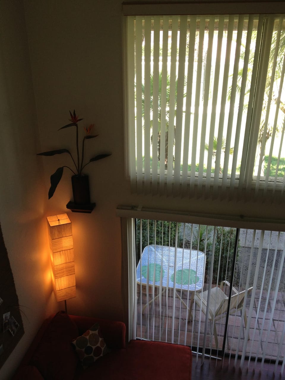 View from upstairs bedroom