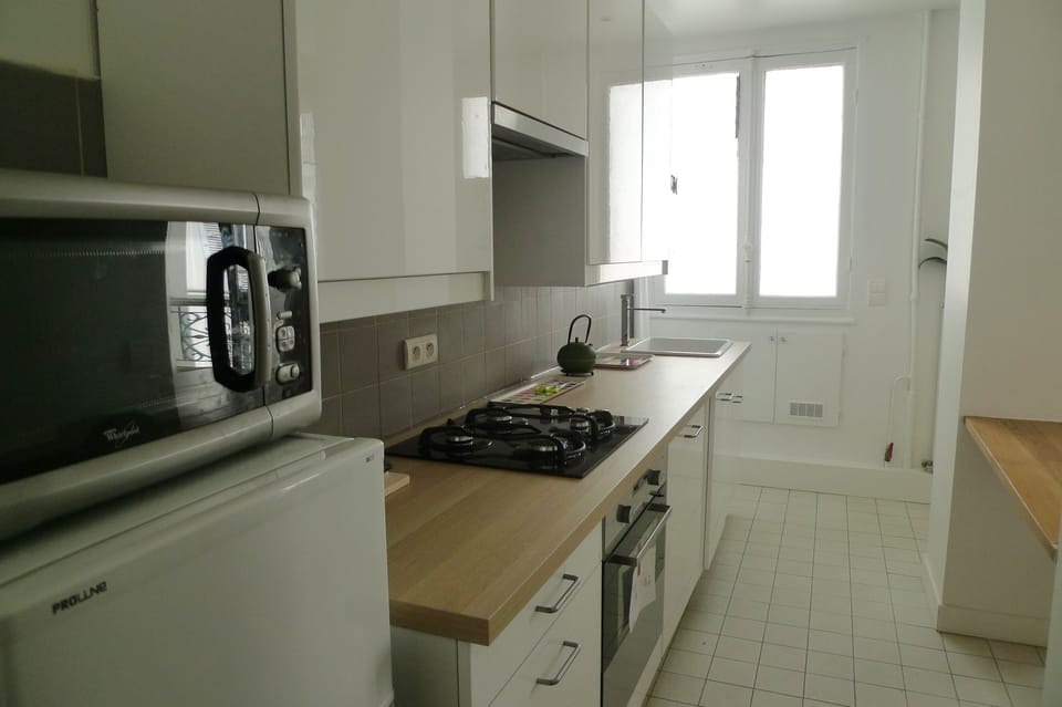 The kitchen is fully equipped